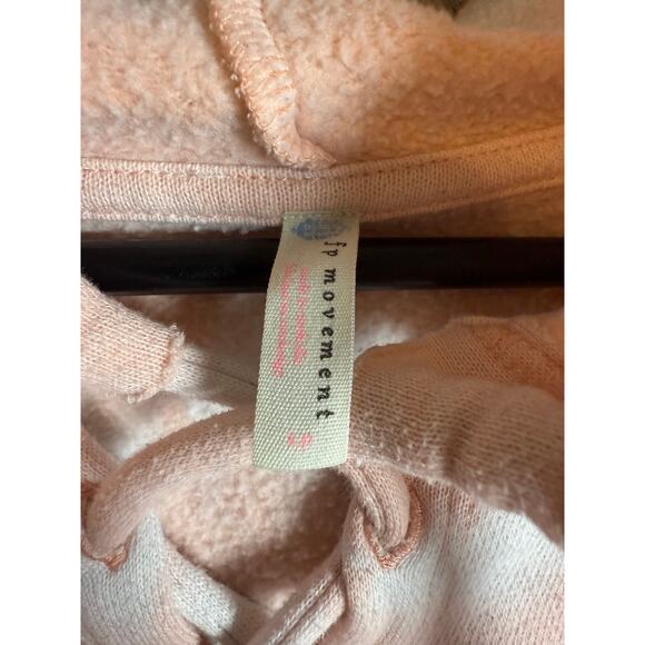 Free People Movement Pink Tie Dye Believer Cropped Pullover Hoodie - Small - Picture 6 of 9